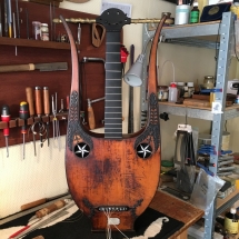 restauration guitare lyre 19eme s